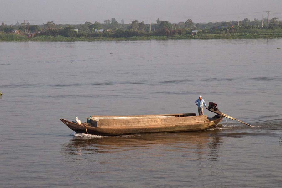 Morning river craft, Mekong Delta