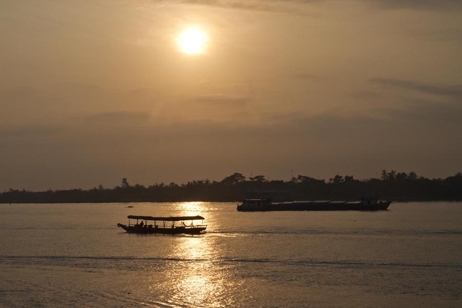 Sunrise on the Mekong Delta