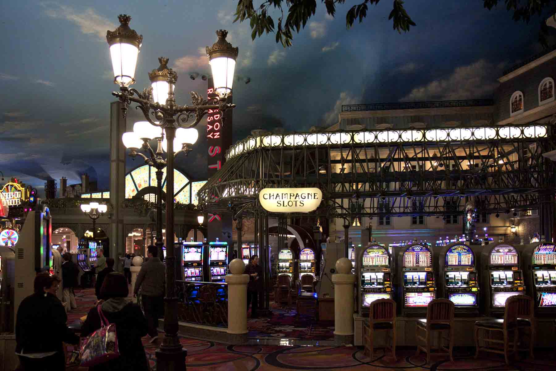 Champagne slots in the Paris Casino, Las Vegas